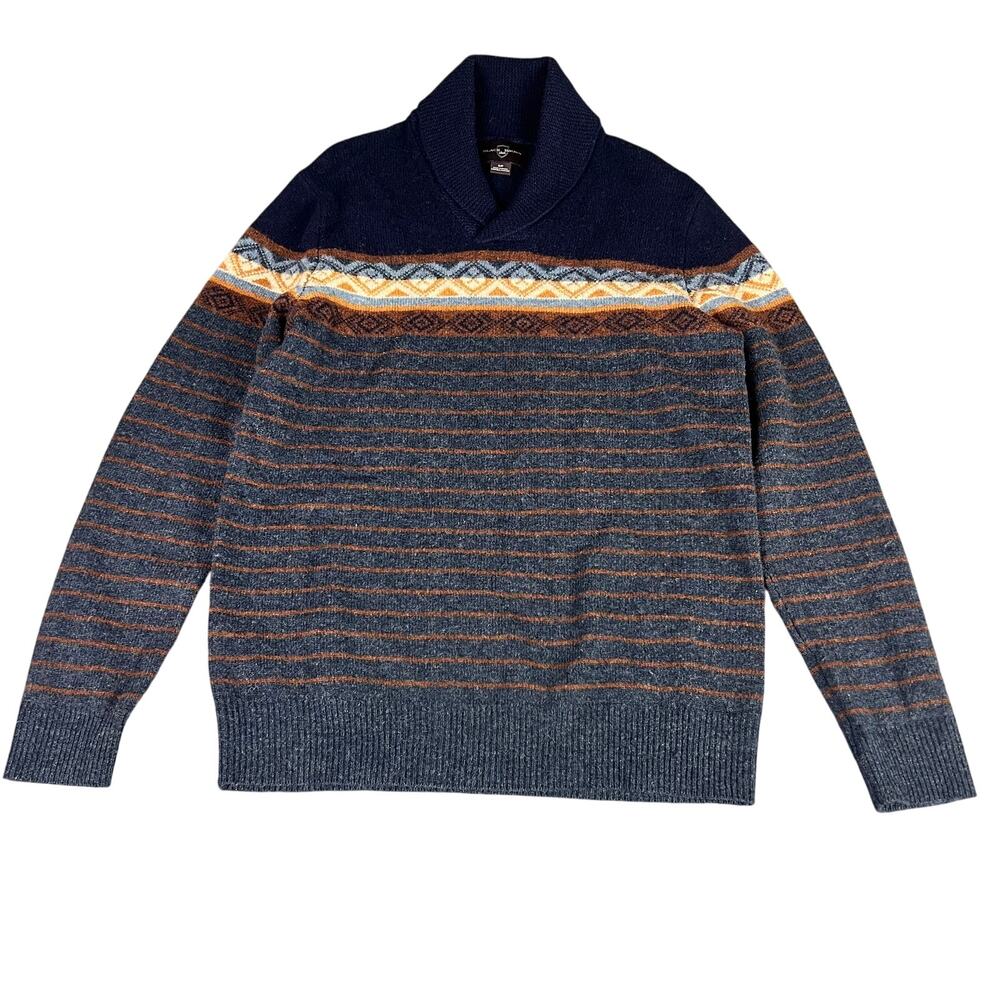 Black and Brown 1826 Lambswool Sweater - Small
